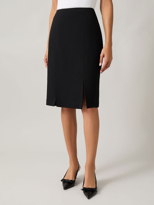 Plus Side Paneled Pencil Skirt