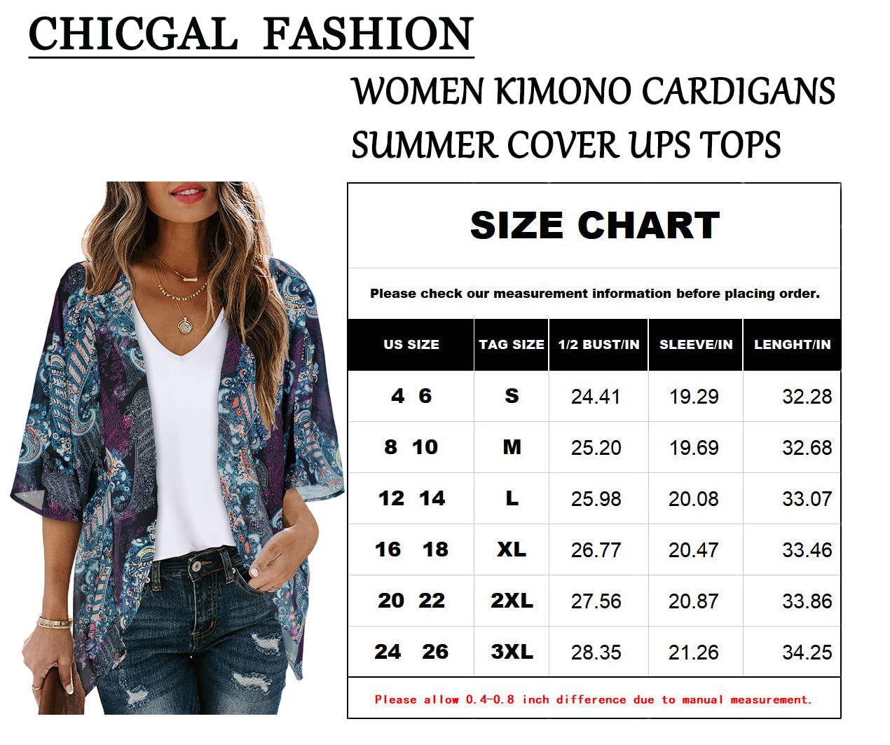 Summer Kimono Cardigan for Women Sheer Light Tops Casual Open Front Swimwear Shirts Beach Cover ups (Boho Purple,M)