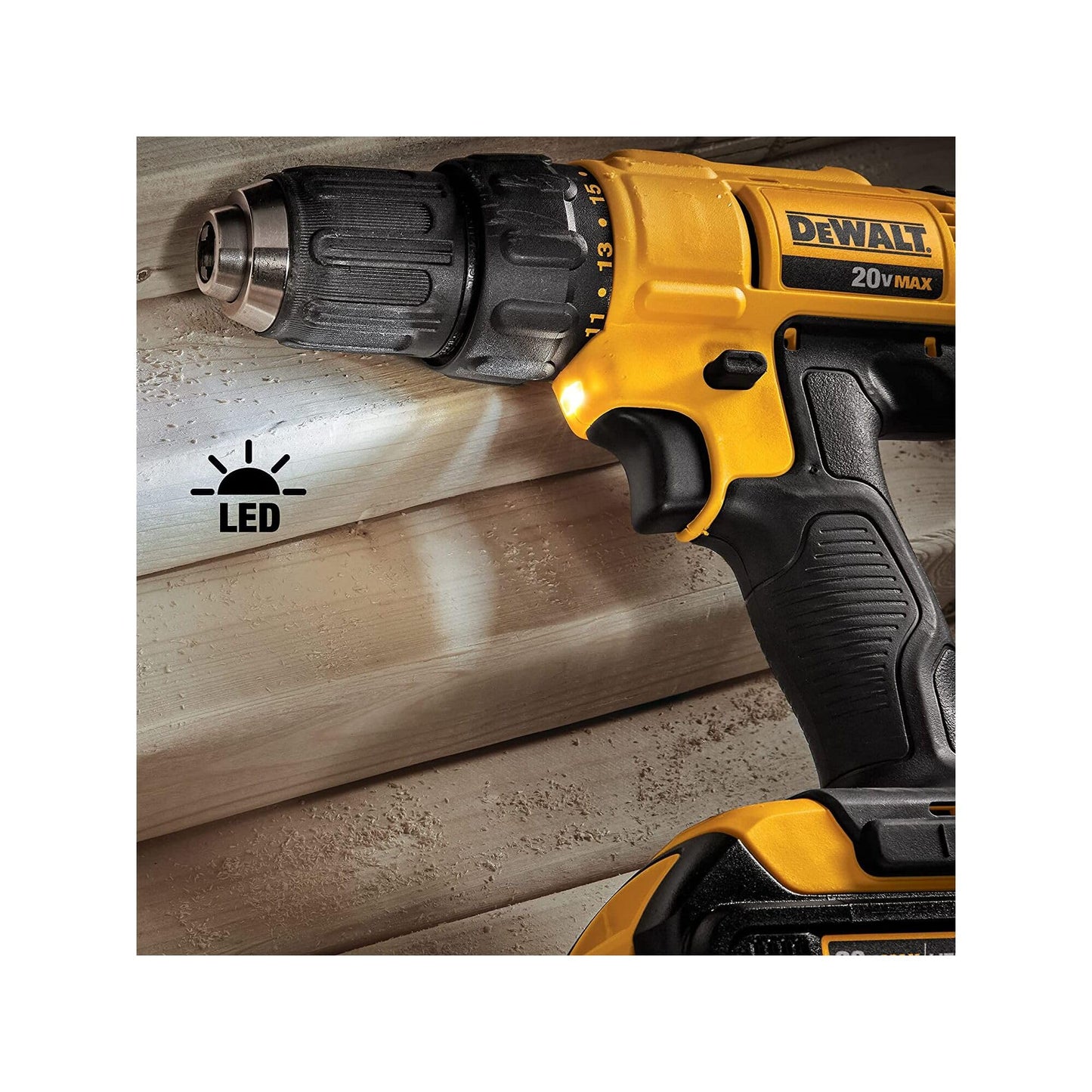 DEWALT 20V MAX Cordless Drill and Impact Driver, Power Tool Combo Kit with 2 Batteries and Charger (DCK240C2)