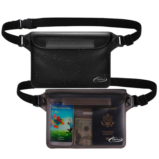 AiRunTech Waterproof Fanny Pack,Waterproof Pouch for Phone Passport Wallet Purse with Waist Strap,Floating Waterproof Bags for Travel Beach Swimming Kayaking Boating Pool Accessories - The One Stop Deals