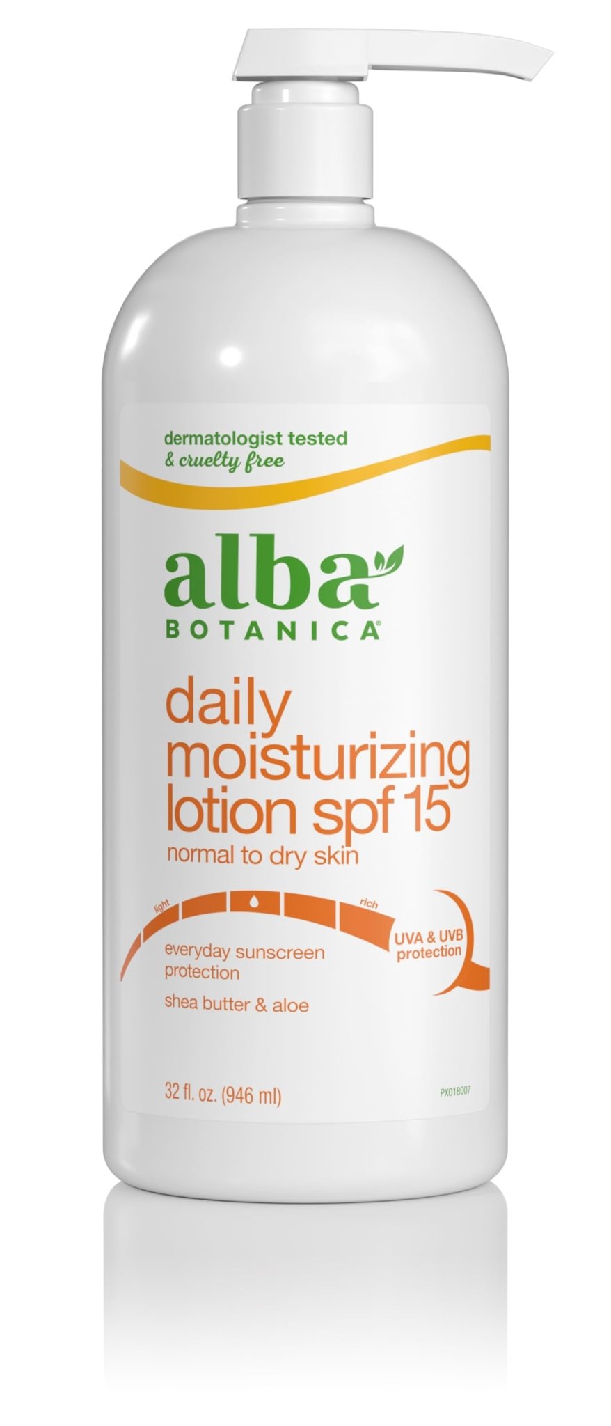 Alba Botanica Daily Moisturizing Lotion SPF 15, Normal to Dry Skin, with Shea Butter and Aloe, 32 Oz (Packaging May Vary) - The One Stop Deals