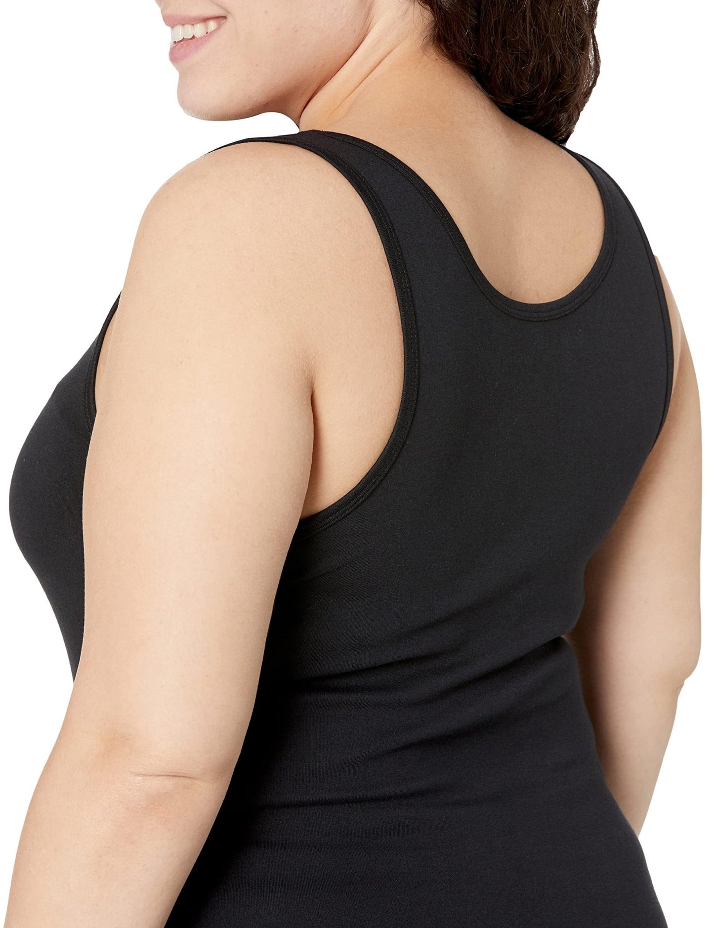 Amazon Essentials Women's Slim - Fit Tank, Pack of 2, Black, Medium - The One Stop Deals