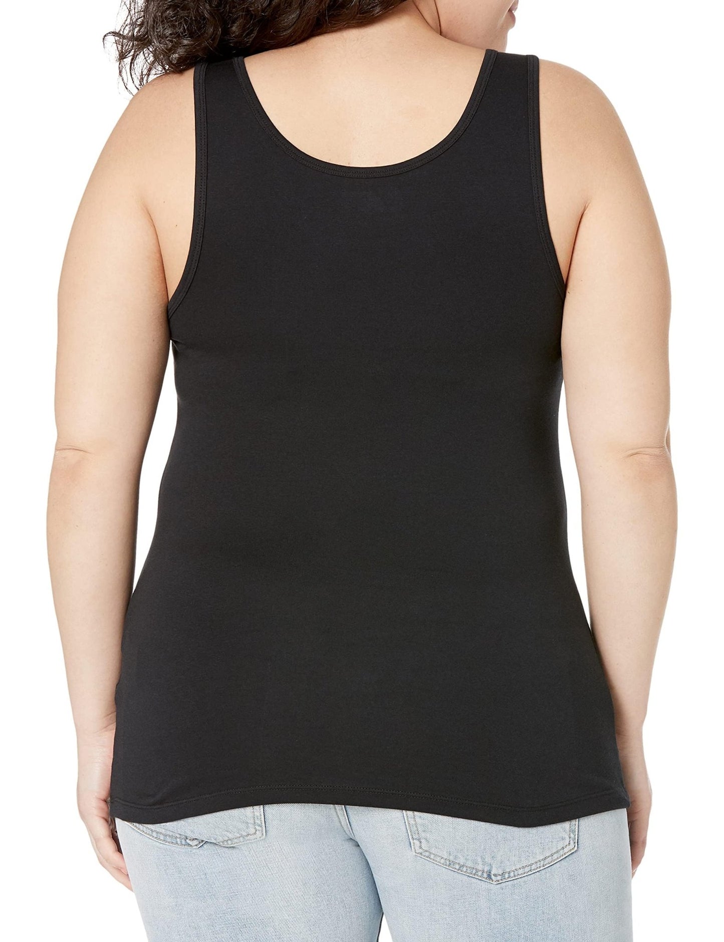 Amazon Essentials Women's Slim - Fit Tank, Pack of 2, Black, Medium - The One Stop Deals