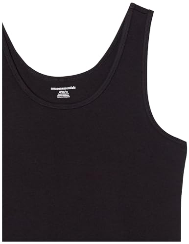 Amazon Essentials Women's Slim - Fit Tank, Pack of 2, Black, Medium - The One Stop Deals