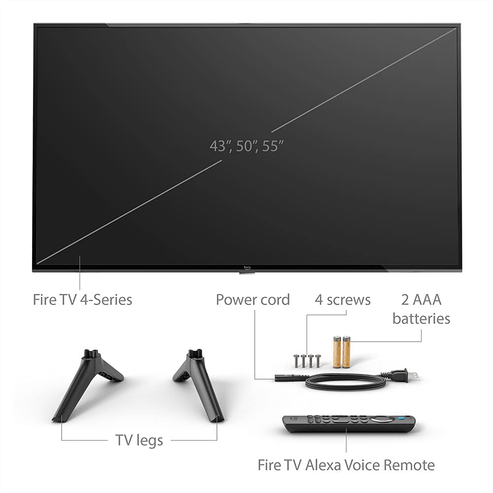 Amazon Fire TV 43" 4 - Series 4K UHD smart TV with Alexa Voice Remote Enhanced, stream live TV without cable - The One Stop Deals