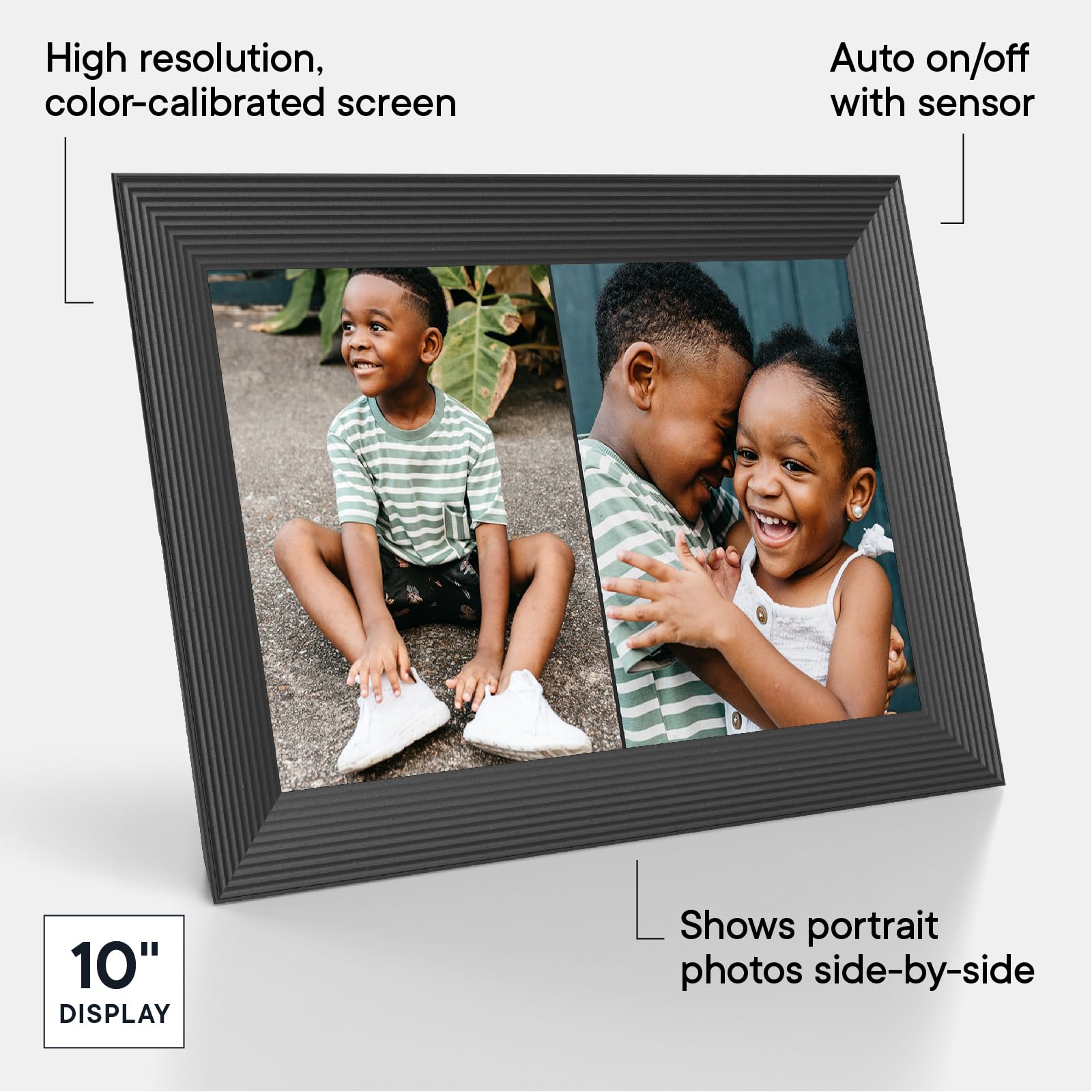 Aura Digital Picture Frame - 10.1" HD Display | Wirecutter's Best Digital Frame for Gifting - Send Photos Directly from Your Phone from Anywhere | Quick & Easy Setup Over WiFi - Free Aura App | Black - The One Stop Deals