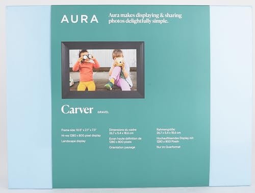 Aura Digital Picture Frame - 10.1" HD Display | Wirecutter's Best Digital Frame for Gifting - Send Photos Directly from Your Phone from Anywhere | Quick & Easy Setup Over WiFi - Free Aura App | Black - The One Stop Deals