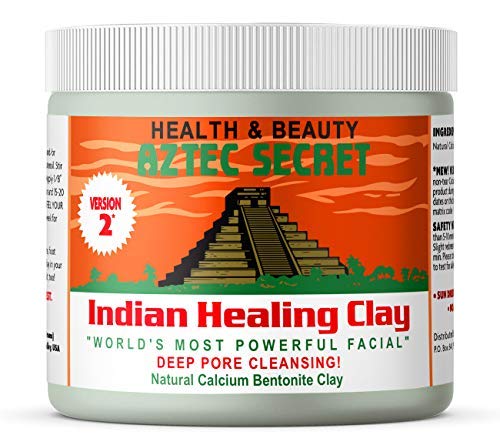 Aztec Secret Aztec Clay Premium Mask Set by Etana Beauty – All - In - One Kit Includes 1lb Indian Healing Clay, 16oz Bragg's Apple Cider Vinegar, Natural Bamboo Bowl, Stir, Scoop, Brush & Tote - The One Stop Deals