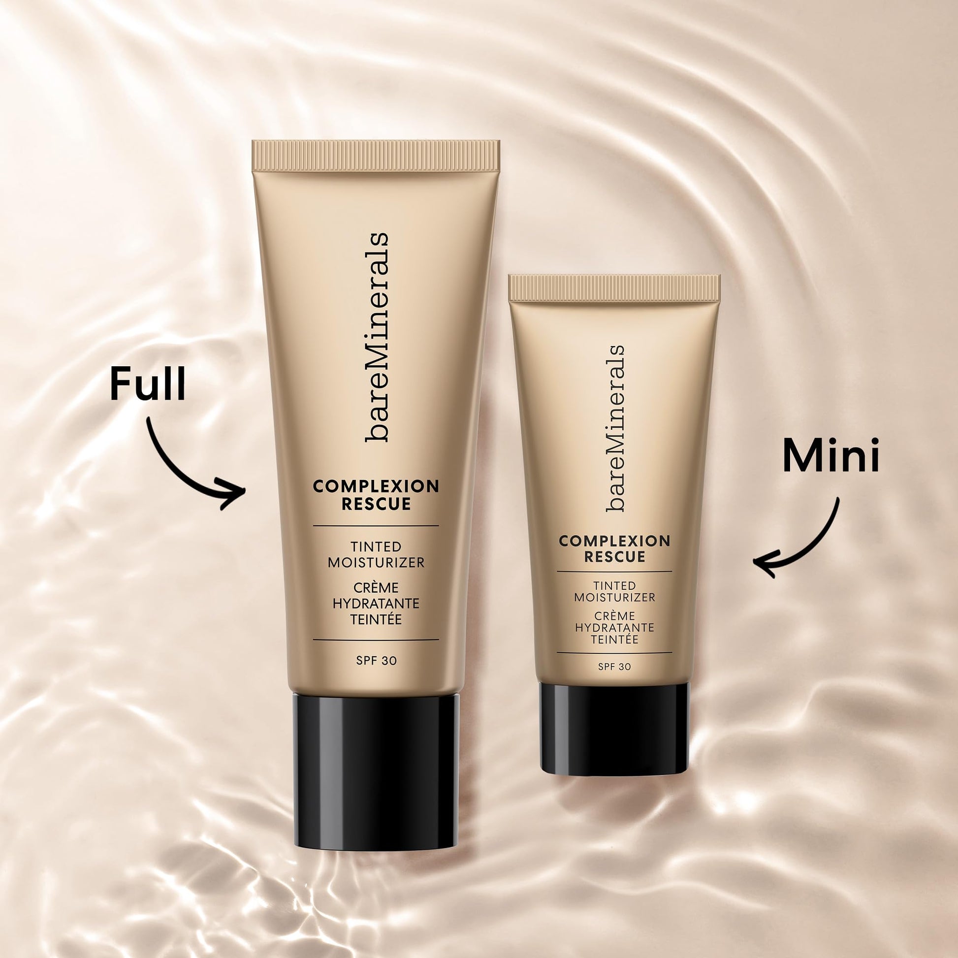 bareMinerals Complexion Rescue Tinted Moisturizer for Face with SPF 30 + Hyaluronic Acid, Hydrating Tinted Mineral Sunscreen for Face, Skin Tint, Vegan - The One Stop Deals