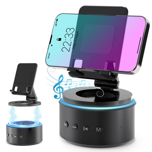 Birthday Gifts for Men Him, Cell Phone Stand with Wireless Bluetooth Speaker, Gifts for Dad Husband Boyfriend, Tech Gadget Adjustable Detachable White Noise Sound Machine Gifts from Daughter Son - The One Stop Deals