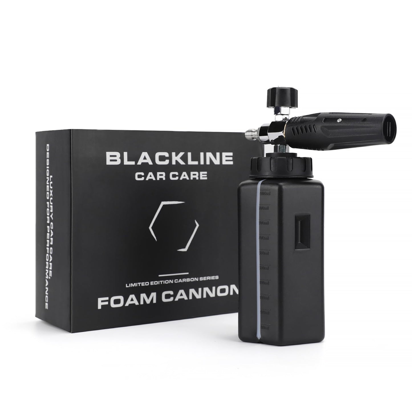 Blackline Foam Cannon for Pressure Washers (Wide Mouth), Durable Foam Sprayer for Safe Car & Truck Washing, Easy to Use & Adjust, Creates Thick Foam, 1L Bottle & Snow Foam Lance w/ 1/4" Quick Connect - The One Stop Deals