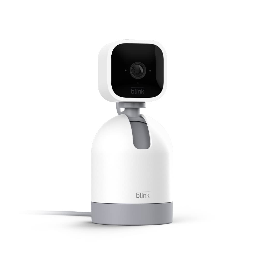 Blink Mini Pan - Tilt Camera (newest model), Rotating indoor plug - in smart security camera, two - way audio, HD video, motion detection, Works with Alexa (White) - The One Stop Deals