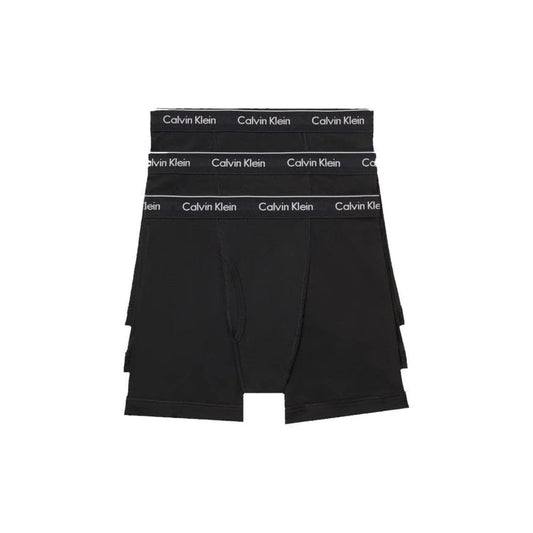 Calvin Klein Men's Cotton Classics 3 - pack Boxer Brief, 3 Black, Medium - The One Stop Deals