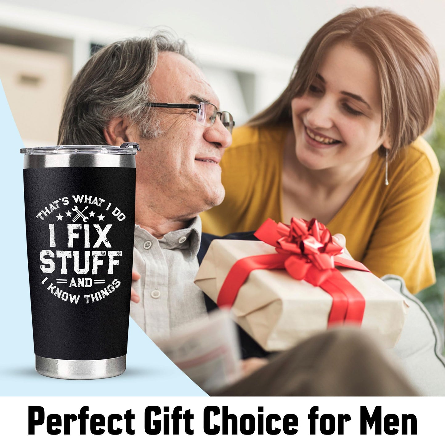 Christmas Gifts for Men, Dad - Men Gifts for Christmas, Dad Christmas Gifts - Funny Dad Gifts - Men Birthday Gifts Ideas, Gag Gifts for Men, Best Gifts for Men Unique, Funny Gifts for Men Tumbler 20Oz - The One Stop Deals