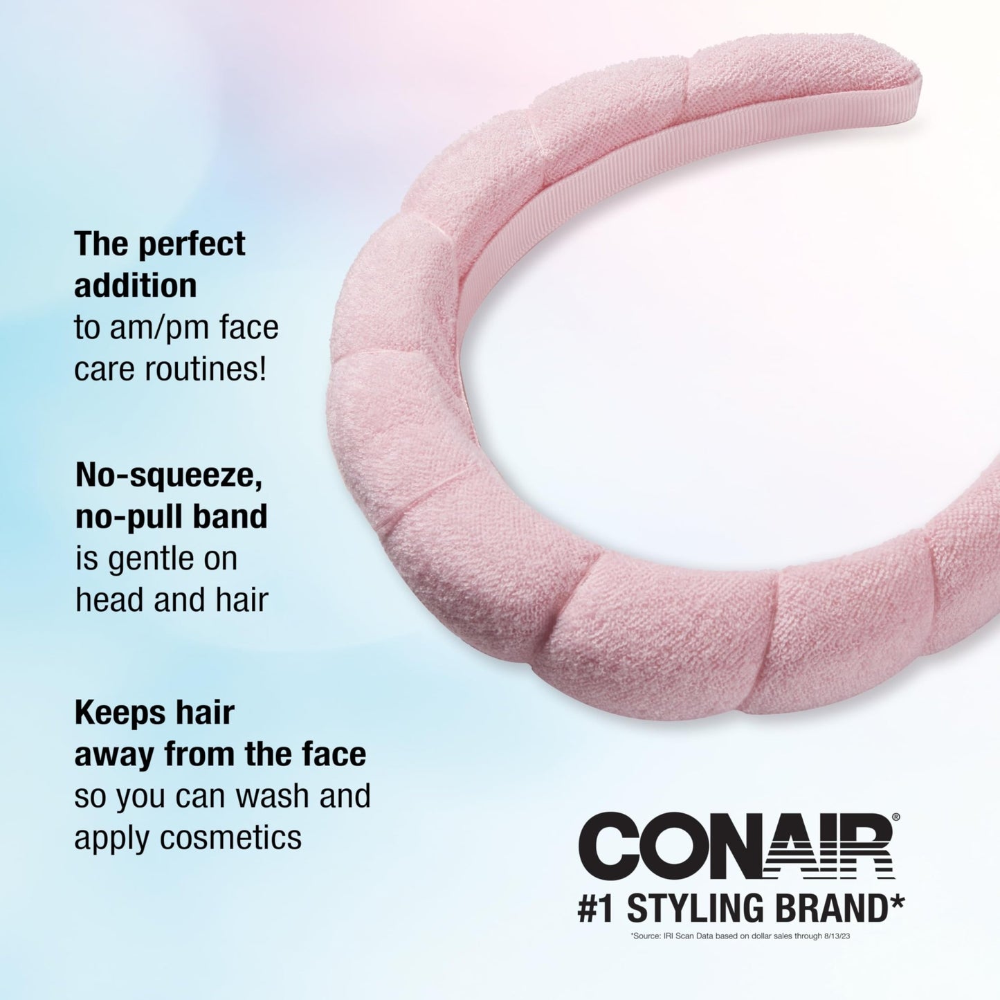 Conair Spa Makeup and Face Washing Headband - Bubble Design - Pink - The One Stop Deals