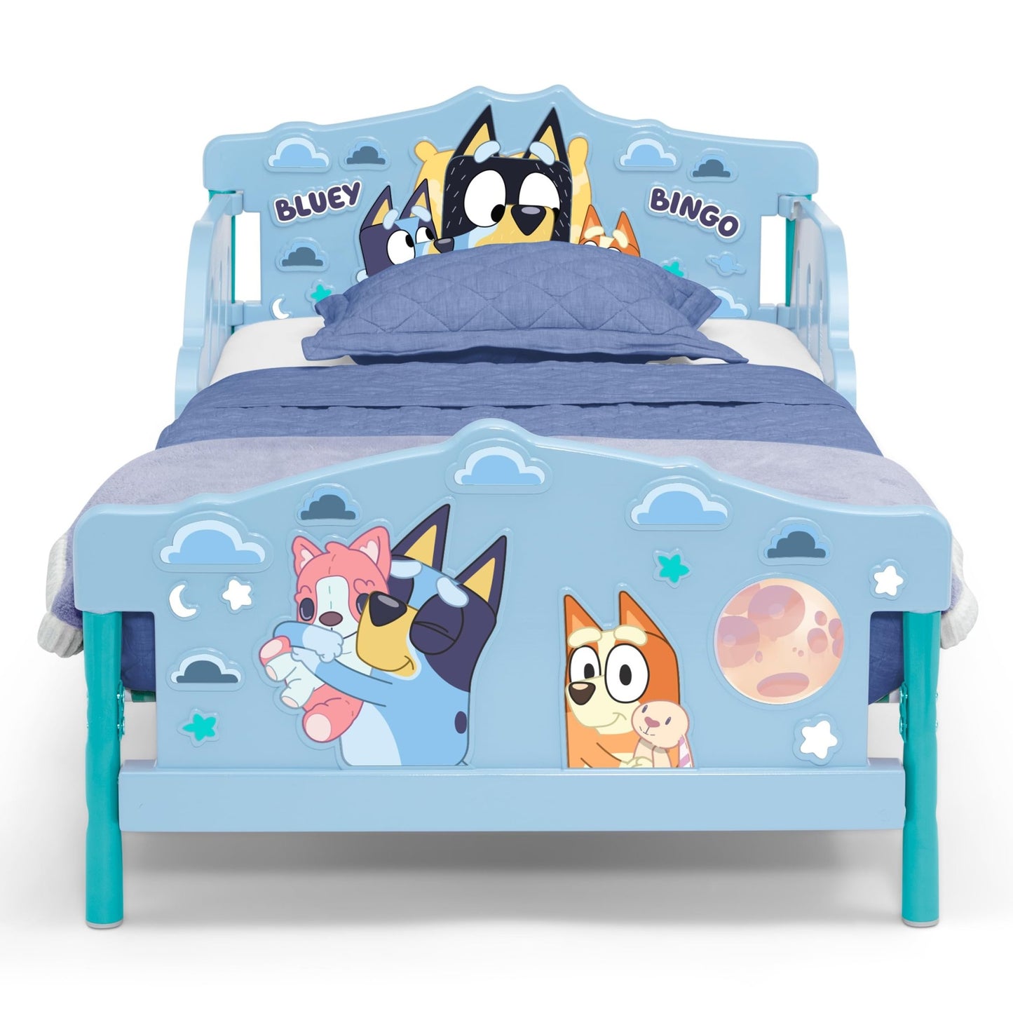 Delta Children - Bluey 3D Toddler Bed, Blue - The One Stop Deals