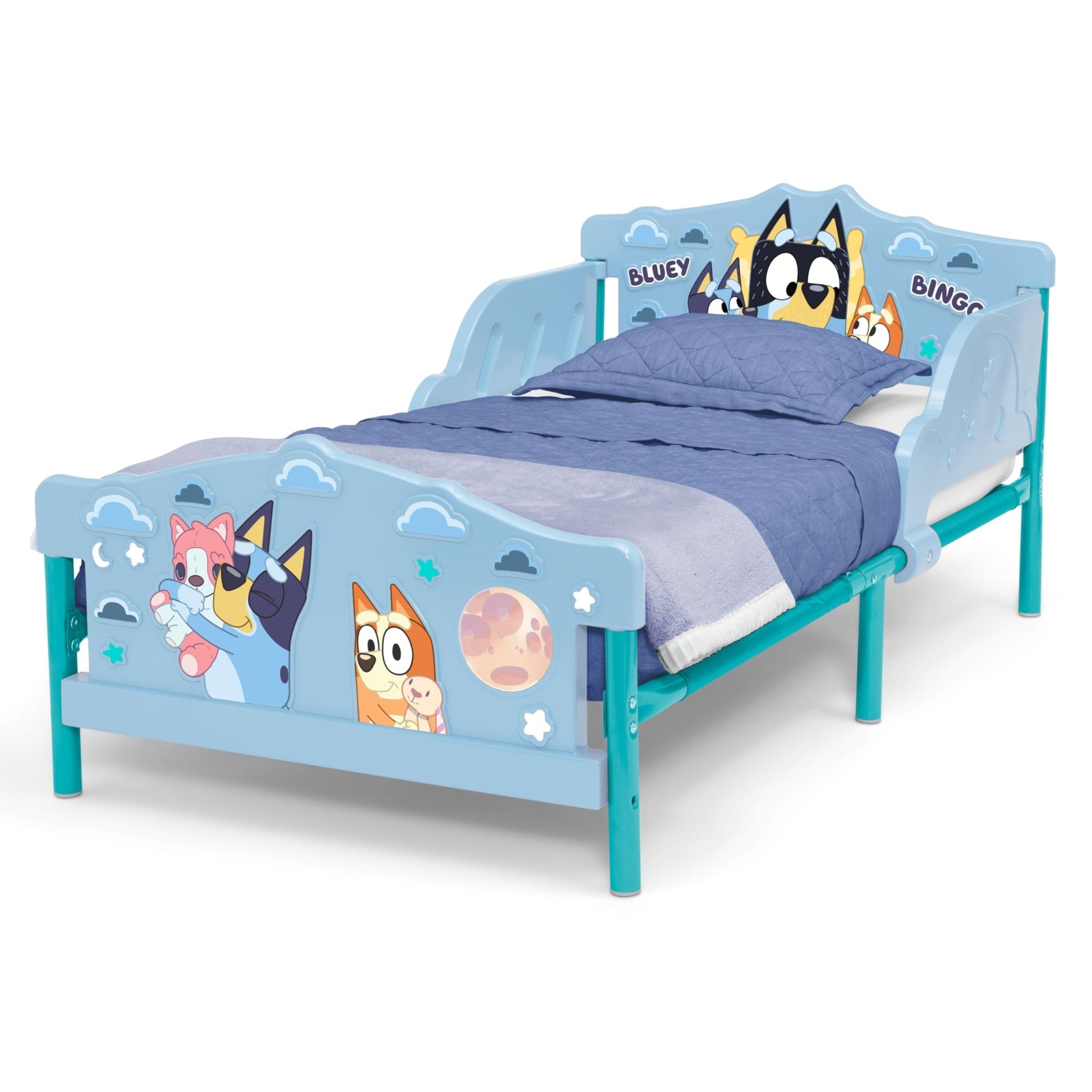 Delta Children - Bluey 3D Toddler Bed, Blue - The One Stop Deals