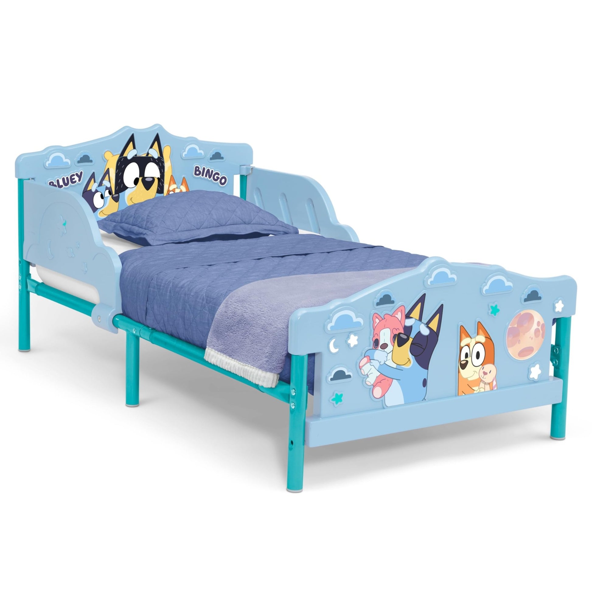 Delta Children - Bluey 3D Toddler Bed, Blue - The One Stop Deals