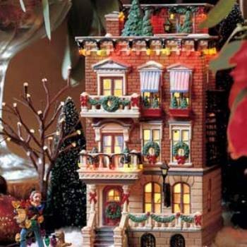 Department 56 Christmas in the City Parkside Holiday Brownstone Gift Set 58937 - The One Stop Deals