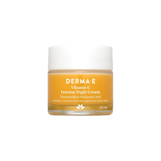 DERMA - E Vitamin C Intense Night Cream – Brightening and Hydrating Facial Skin Renewing Cream – Anti - Aging Overnight Facial Moisturizer, 2 oz - The One Stop Deals