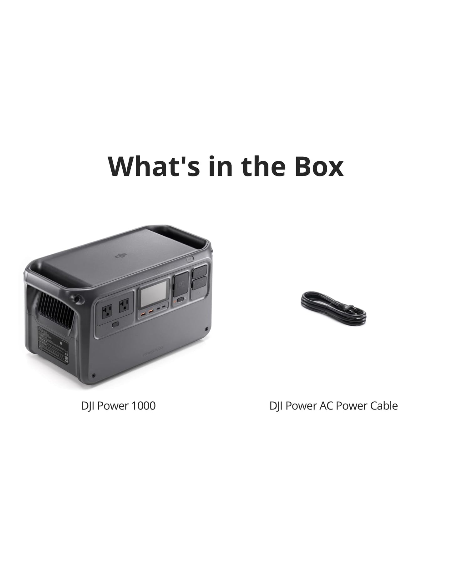 DJI Power 1000 Portable Power Station, 1024Wh LiFePO4 Battery, 2200W (Peak 2600W) AC/140W USB - C Output, 23db Ultra - Silent, Solar Generator For Home Backup, Camping(Solar Panel Optional) - The One Stop Deals