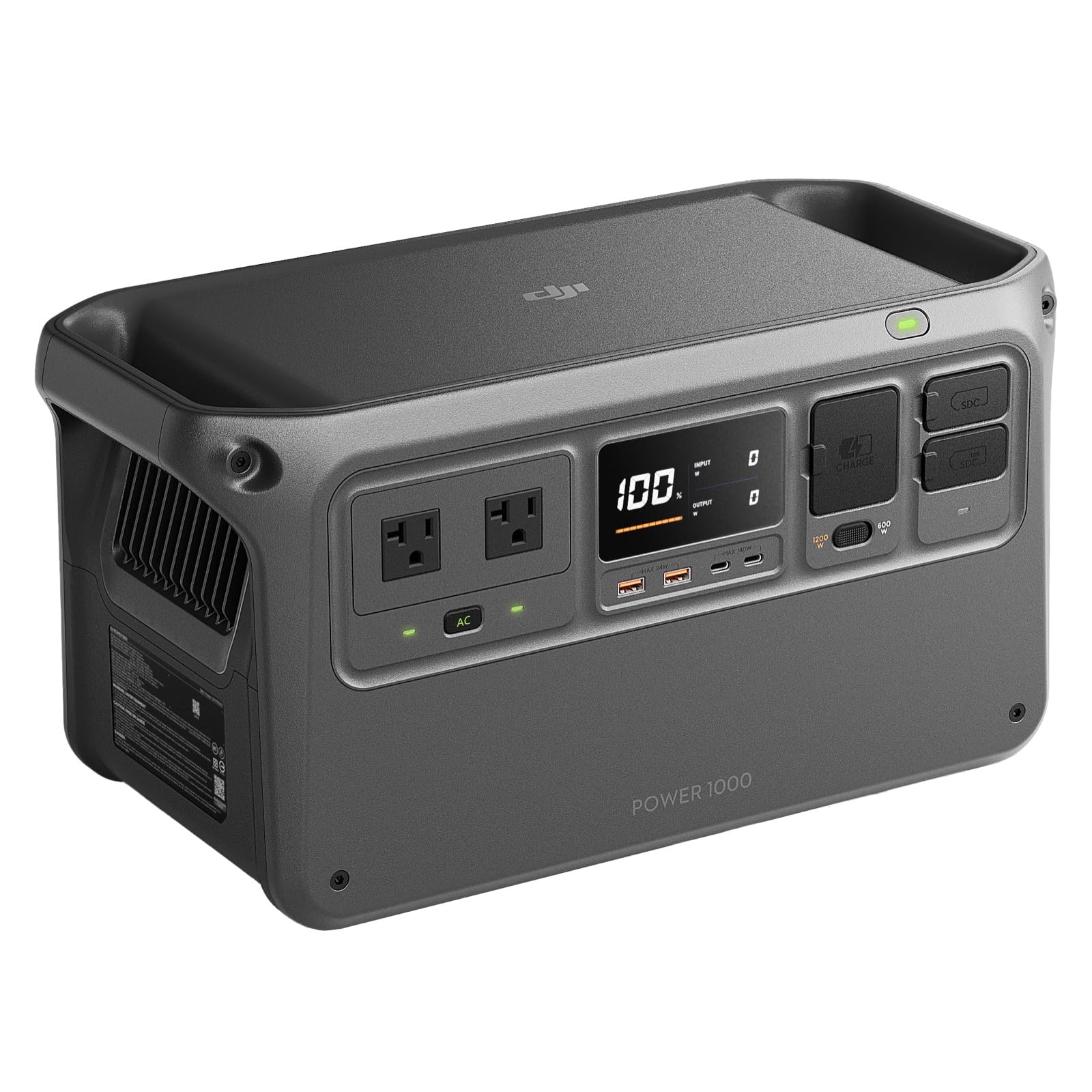 DJI Power 1000 Portable Power Station, 1024Wh LiFePO4 Battery, 2200W (Peak 2600W) AC/140W USB - C Output, 23db Ultra - Silent, Solar Generator For Home Backup, Camping(Solar Panel Optional) - The One Stop Deals