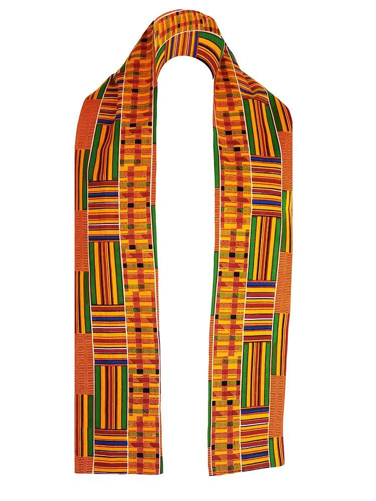 Dupsie's Kente African Print Stole/Sash - Made in Africa Perfect for Graduation Celebrations, Events, and Cultural shows, Choir, Clergy, Church, Schools and more - The One Stop Deals