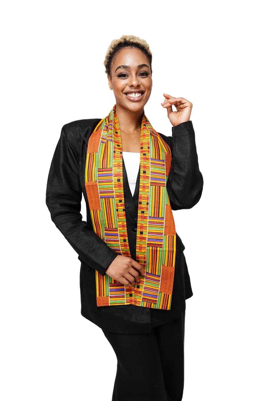 Dupsie's Kente African Print Stole/Sash - Made in Africa Perfect for Graduation Celebrations, Events, and Cultural shows, Choir, Clergy, Church, Schools and more - The One Stop Deals