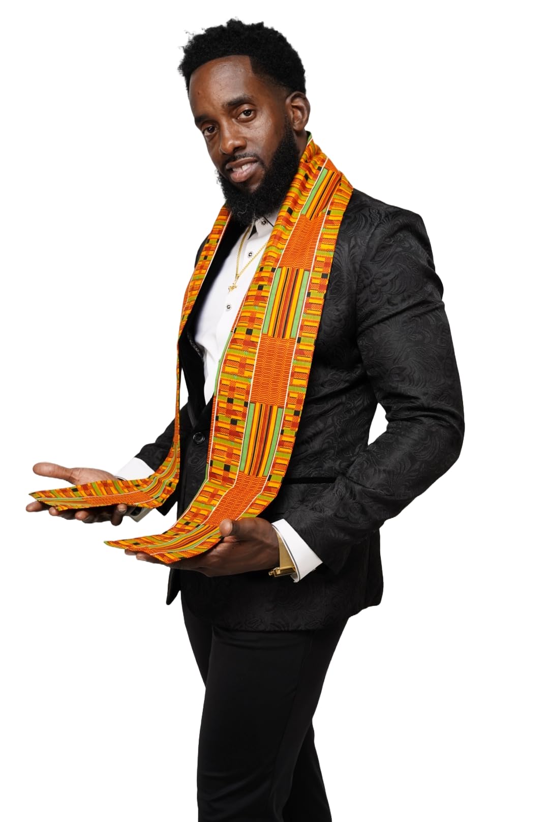 Dupsie's Kente African Print Stole/Sash - Made in Africa Perfect for Graduation Celebrations, Events, and Cultural shows, Choir, Clergy, Church, Schools and more - The One Stop Deals