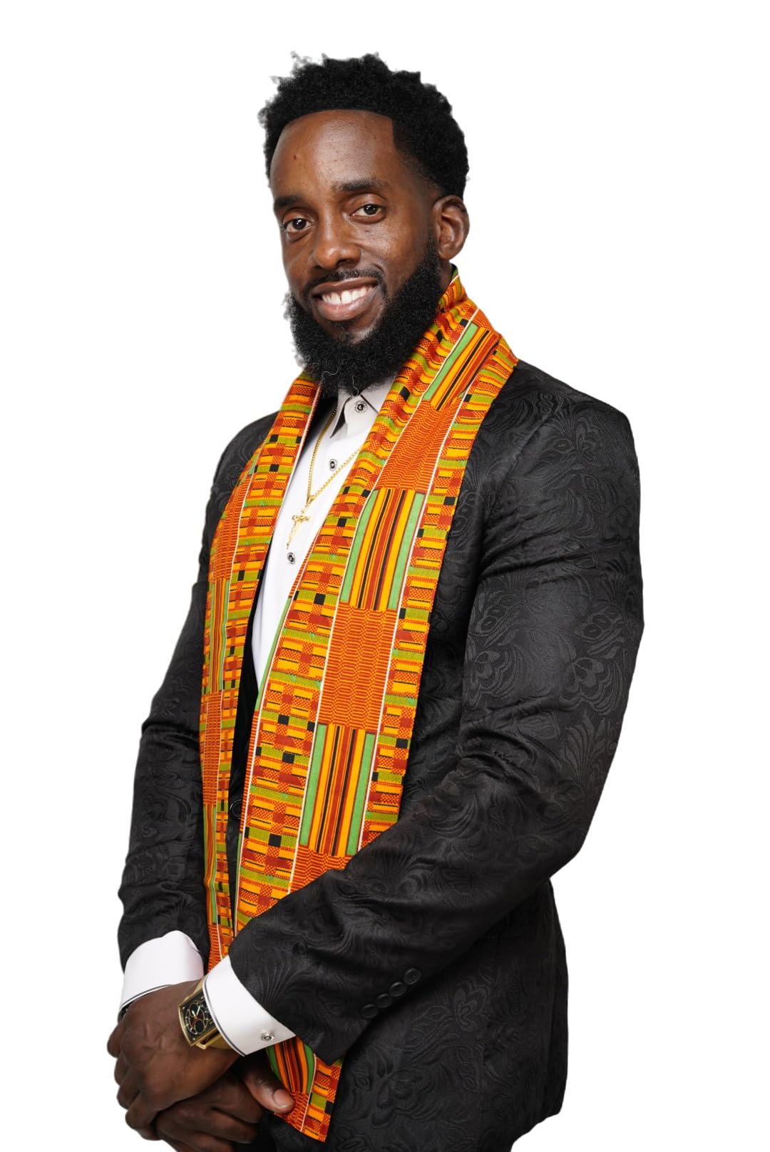 Dupsie's Kente African Print Stole/Sash - Made in Africa Perfect for Graduation Celebrations, Events, and Cultural shows, Choir, Clergy, Church, Schools and more - The One Stop Deals