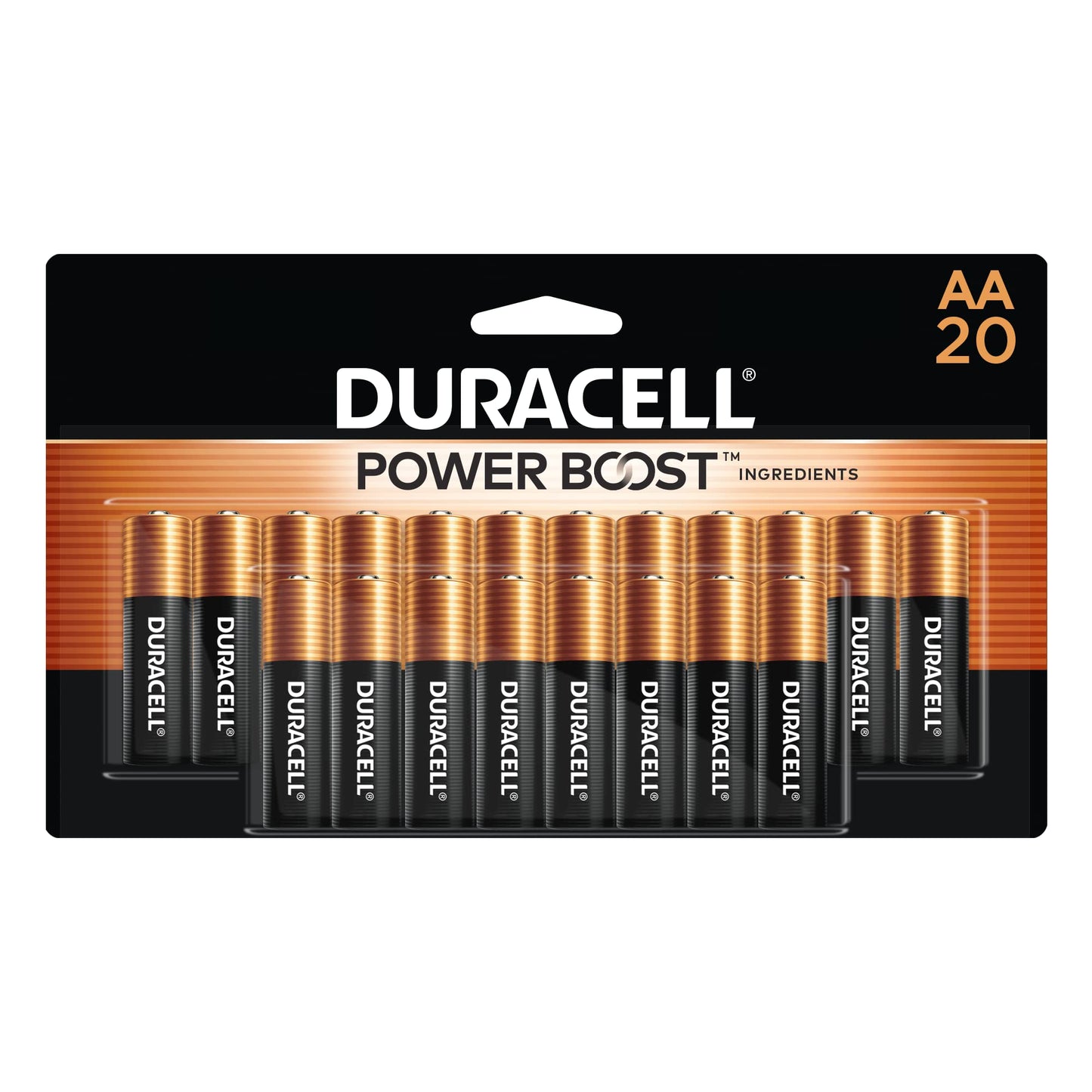 Duracell Coppertop AA Batteries with Power Boost Ingredients, 20 Count Pack Double A Battery with Long - lasting Power, Alkaline AA Battery for Household and Office Devices - The One Stop Deals