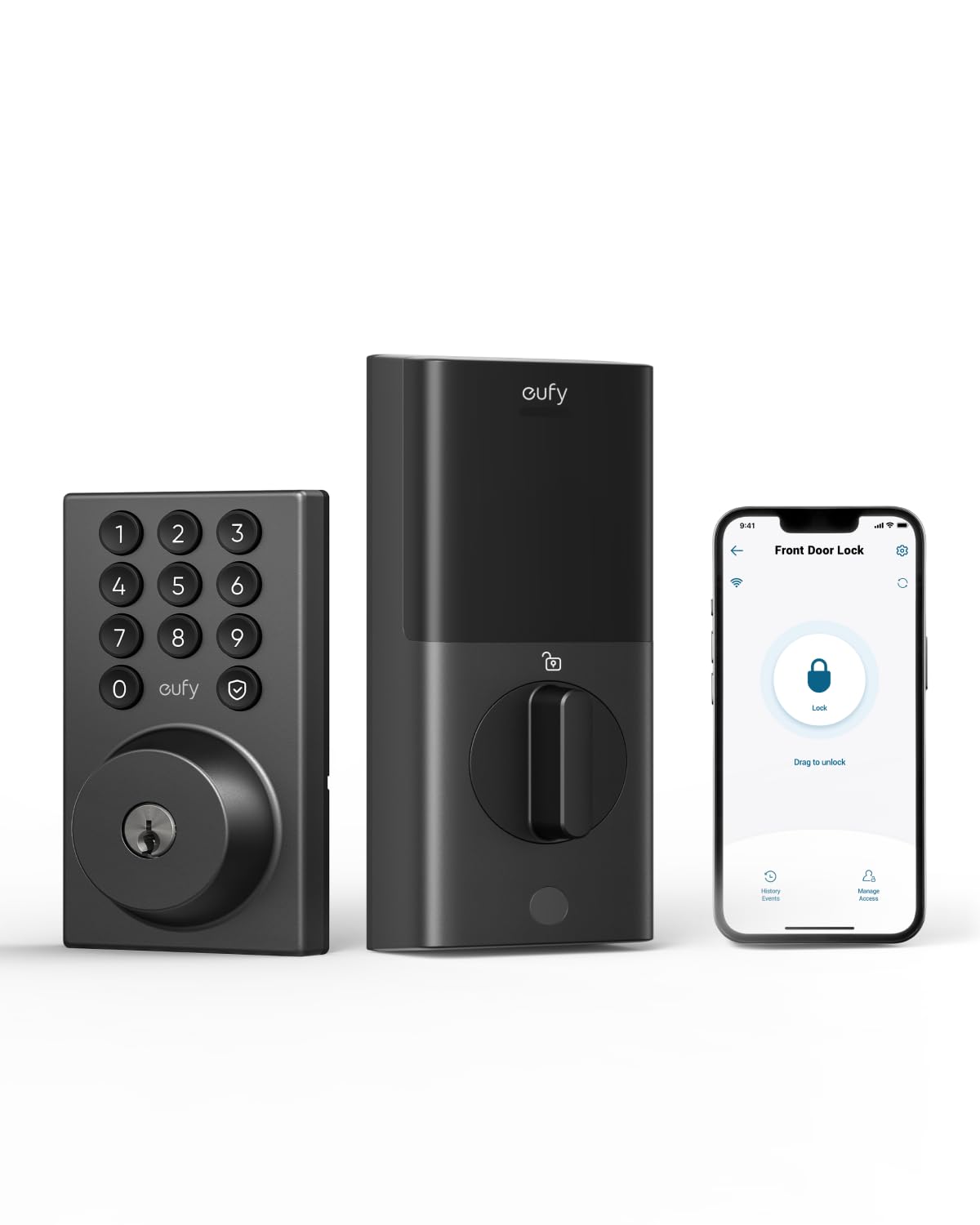 eufy Security Smart Lock C30, Keyless Entry Door Lock, Built - in WiFi Deadbolt, Smart Lock for Front Door, No Bridge Required, Easy Installation, App Remote Control, Auto Lock - The One Stop Deals