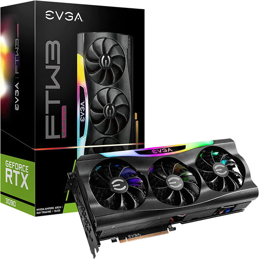 EVGA GeForce RTX 3090 FTW3 Ultra Gaming, 24GB GDDR6X, iCX3 Technology, ARGB LED, Metal Backplate, 24G - P5 - 3987 - KR (Renewed) - The One Stop Deals