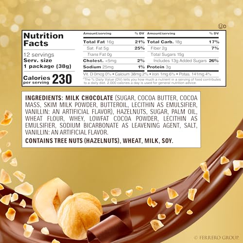 Ferrero Rocher, 24 Count, Gourmet Milk Chocolate Hazelnut, Chocolate Gift Box, Individually Wrapped, 10.6 oz - The One Stop Deals