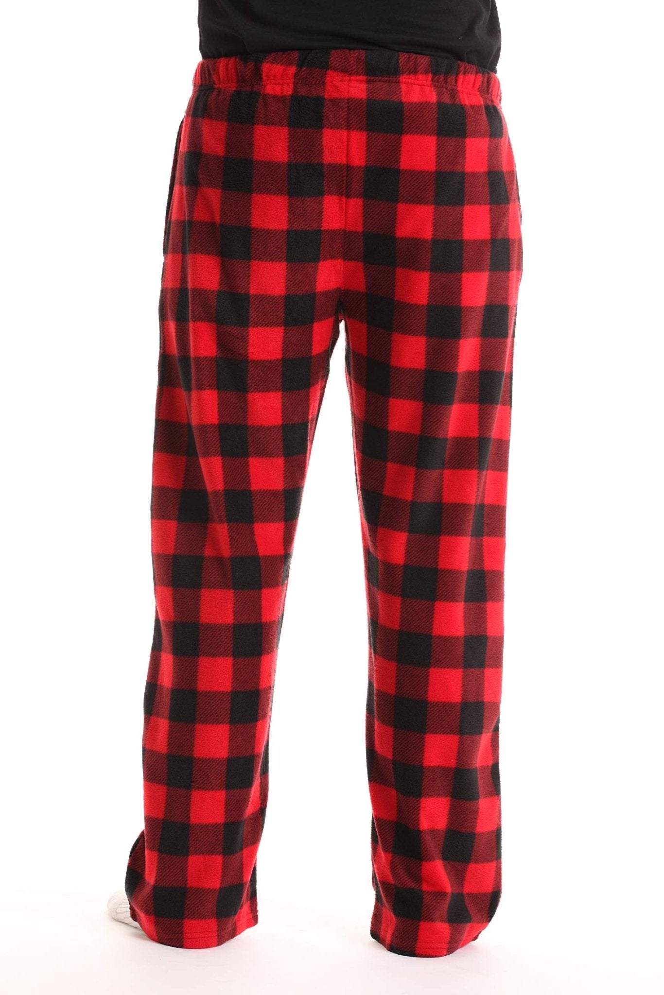 #FollowMe 45902 - 1A - M Polar Fleece Pajama Pants for Men/Sleepwear/PJs, Red Buffalo Plaid, Medium - The One Stop Deals