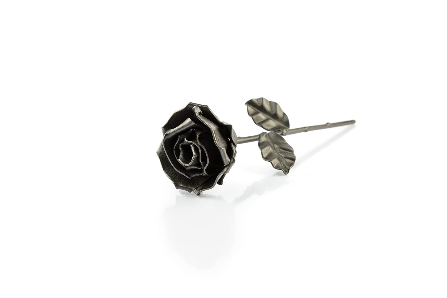 Forging Art Bcn® Hand Forged Eternal Wrought Iron Rose (Black) - The One Stop Deals