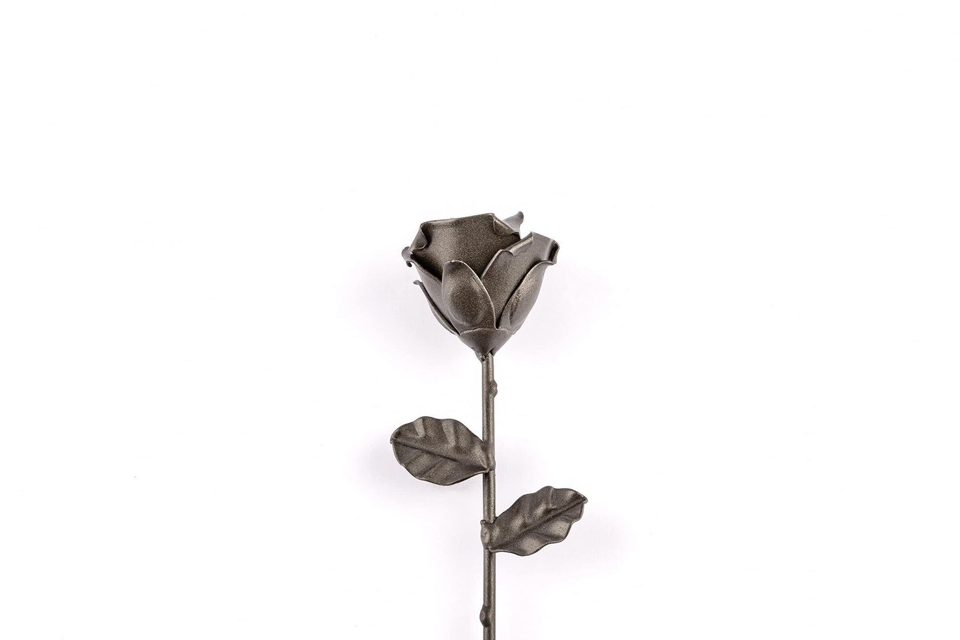 Forging Art Bcn® Hand Forged Eternal Wrought Iron Rose (Black) - The One Stop Deals