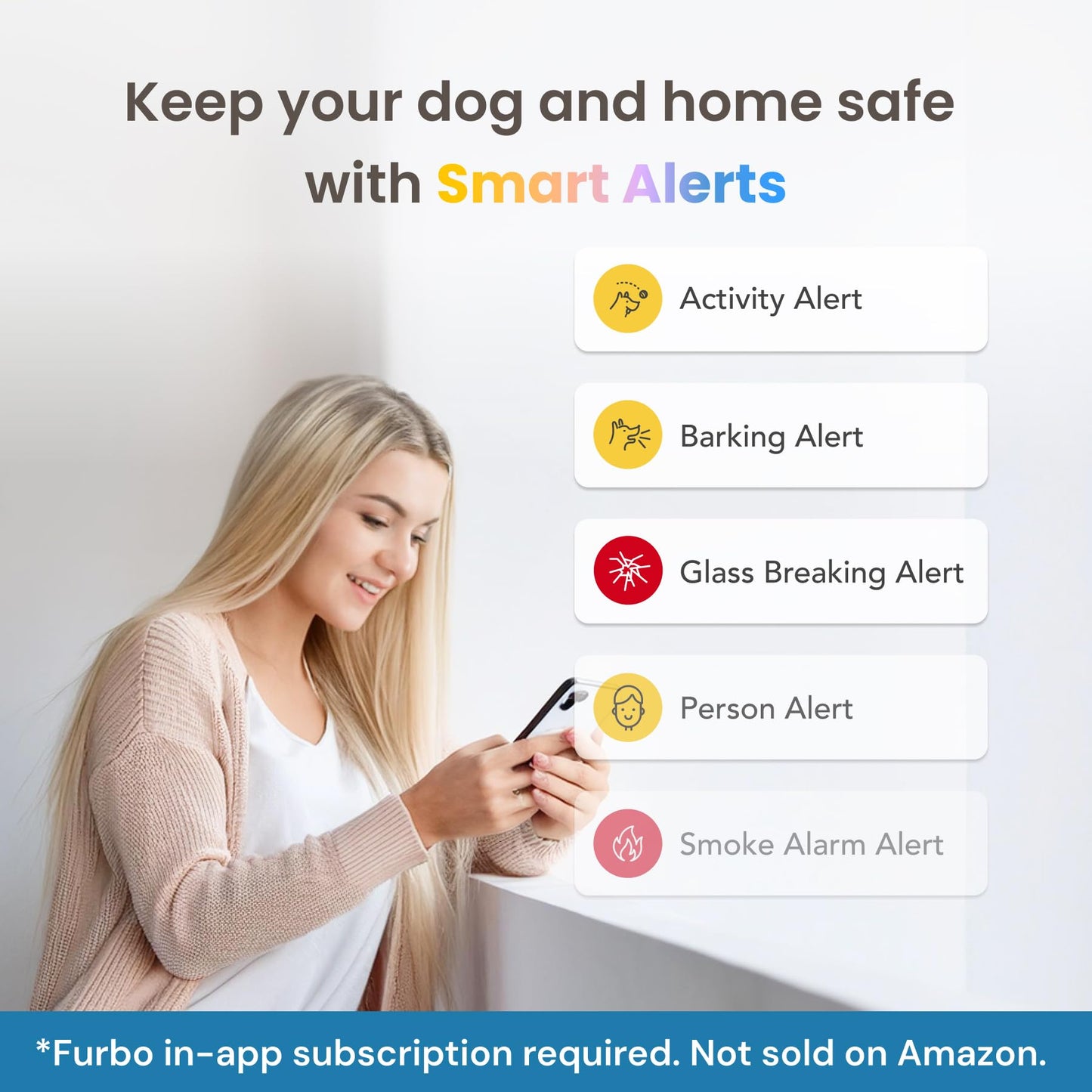 Furbo 360° Dog Camera + Nanny Bundle: Home Security & Dog Safety Alerts, Rotating Pet Treat Dispenser Camera with Speaker, Smart Home Indoor Cam w Phone App (Additional Subscription Required at Setup) - The One Stop Deals