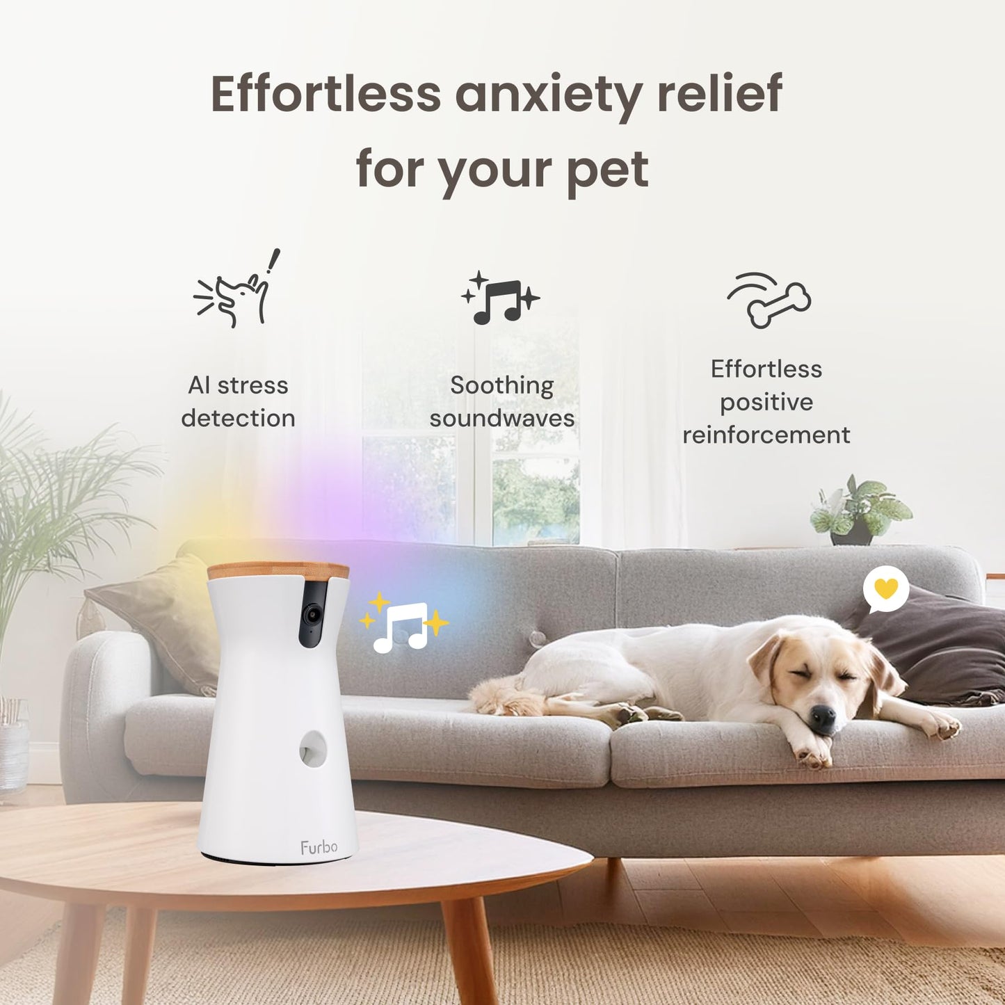 Furbo 360° Dog Camera + Nanny Bundle: Home Security & Dog Safety Alerts, Rotating Pet Treat Dispenser Camera with Speaker, Smart Home Indoor Cam w Phone App (Additional Subscription Required at Setup) - The One Stop Deals