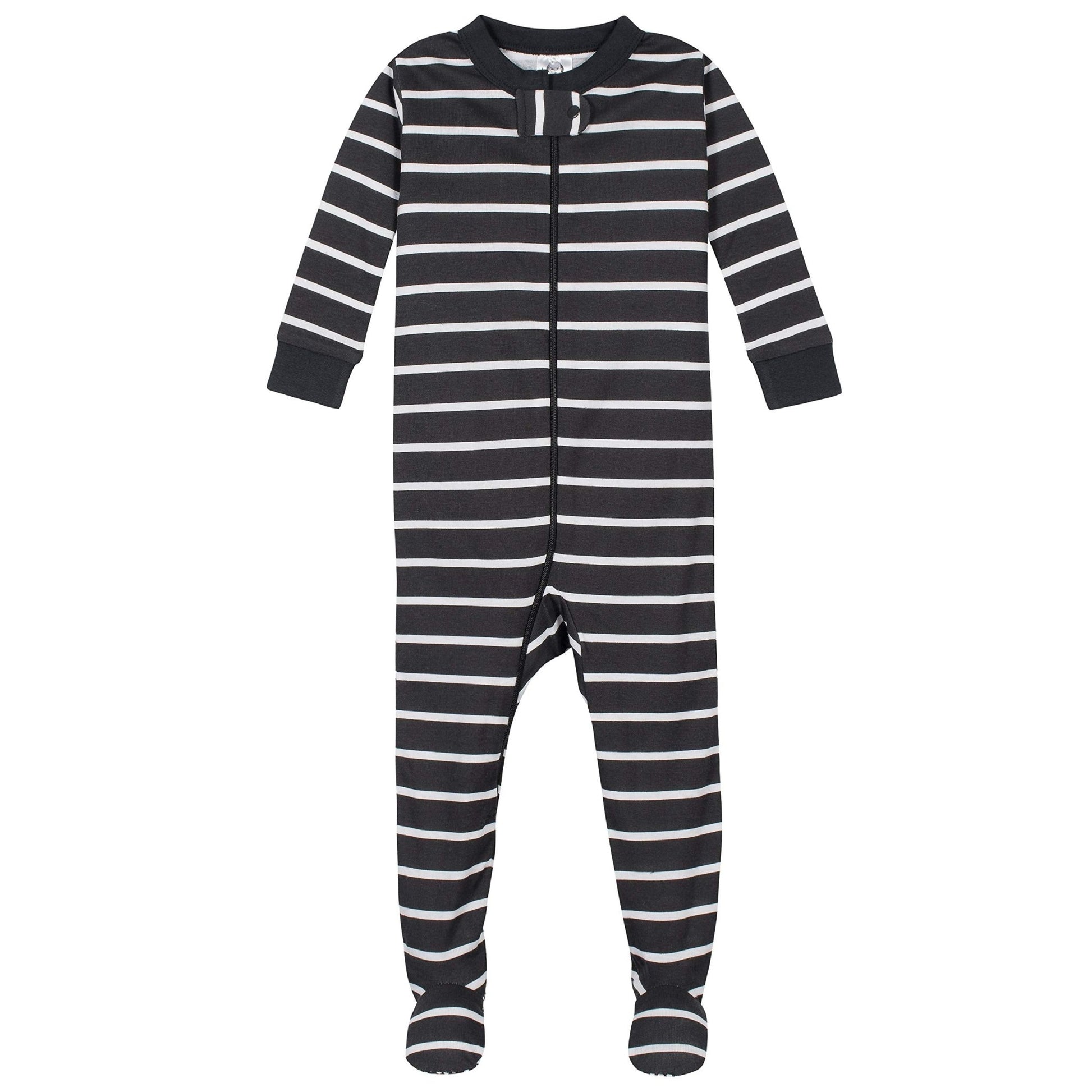 Gerber Baby Boys' 4 - Pack Footed Pajamas, Dinosaurs Space Grey, 18 Months - The One Stop Deals