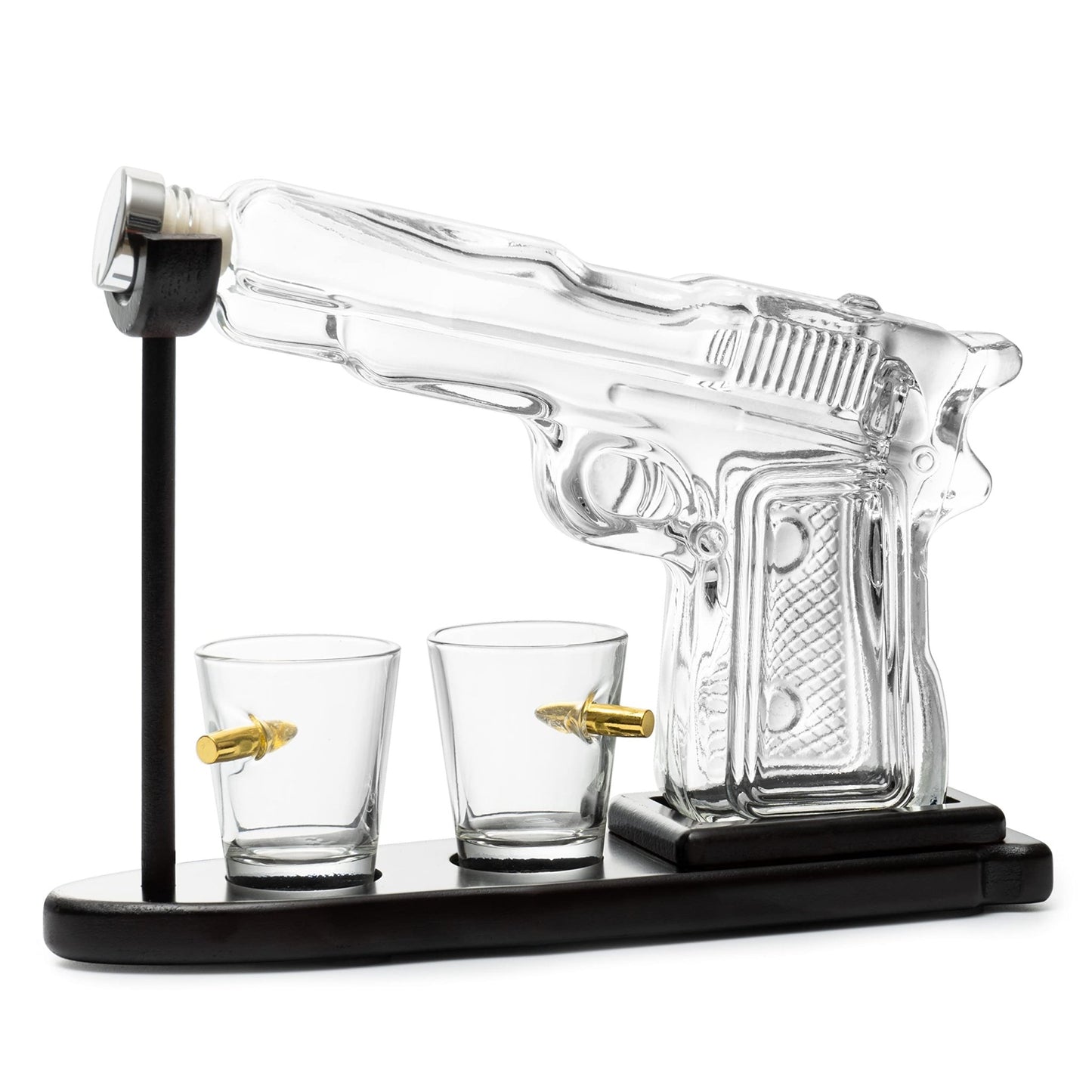 Gifts for Men Dad, 10.1 Oz Whiskey Decanter Set + 2 Bullet Glasses - Unique Birthday Gift Ideas from Daughter Son, Personalized Liquor Dispenser - Liquor Scotch Bourbon Vodka, Him, Brother Husband - The One Stop Deals