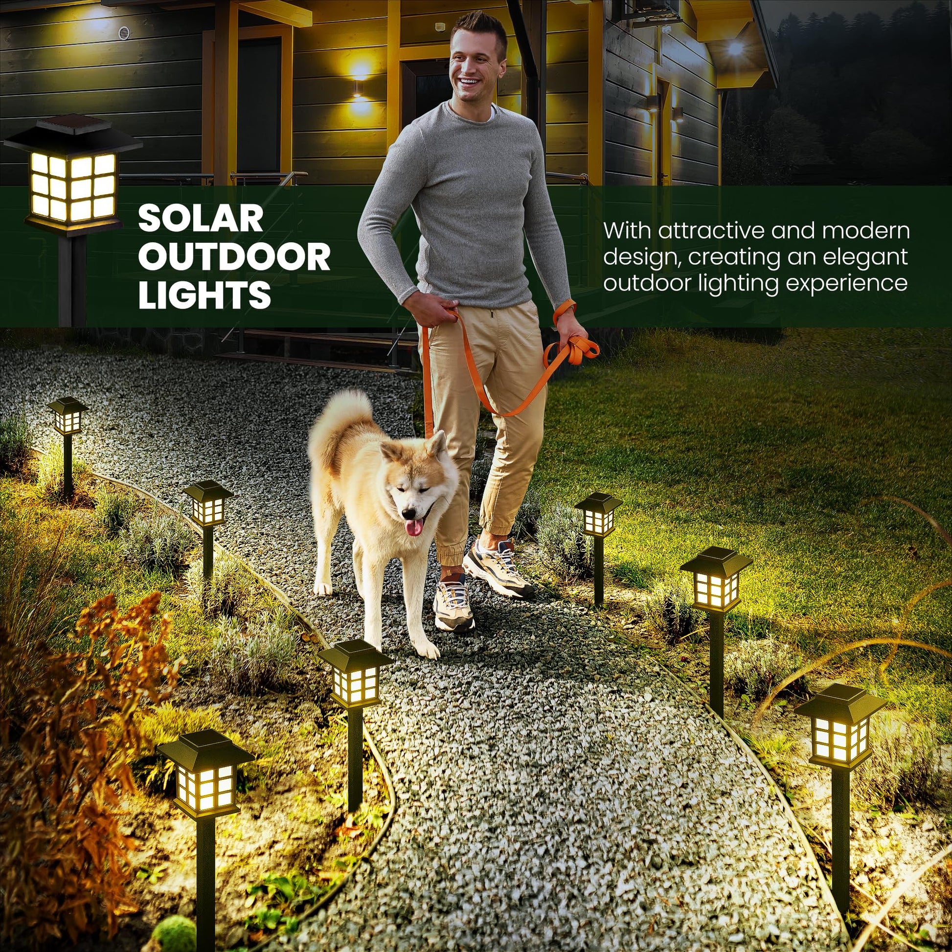 GIGALUMI Solar Outdoor Lights,12 Pack LED Solar Lights Outdoor Waterproof, Solar Walkway Lights Maintain 10 Hours of Lighting for Your Garden, Landscape, Path, Yard, Patio, Driveway - The One Stop Deals