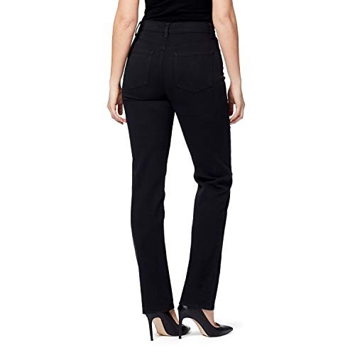 Gloria Vanderbilt Women's Amanda Classic High Rise Tapered Jean, Black, 14 Regular - The One Stop Deals