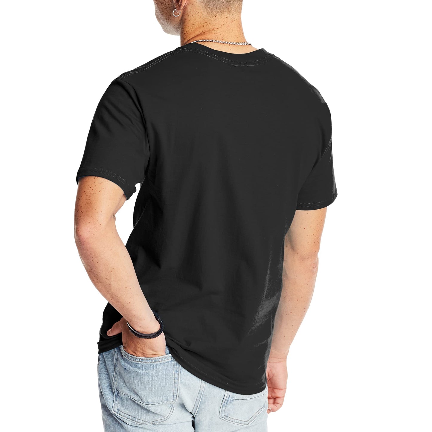 Hanes Mens Beefyt T-shirt, Heavyweight Cotton Crewneck Tee, 1 Or 2 Pack, Available In Tall Sizes Fashion - t-shirts, Black - 1 Pack, X - Large US - The One Stop Deals