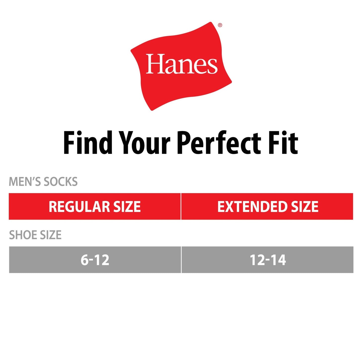 Hanes mens Double Tough Crew Socks, 12 - Pair Pack fashion liner socks, White/ Grey Foot Bottom, 12 - 14 US - The One Stop Deals