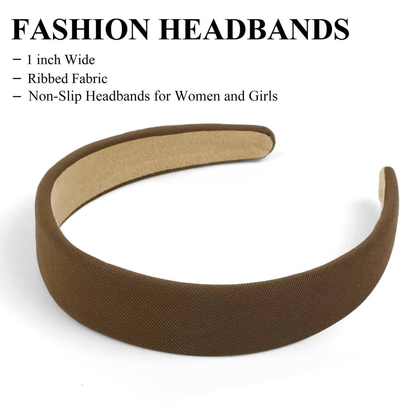 Headbands for Women Non Slip Trendy Headbands for Women’s Hair 1 inch Wide Cute Headbands for Girls, Fall Head Bands Elastic Hair Bands for Women’s Hair Fashion Hair Accessories for Women 4PCS - The One Stop Deals