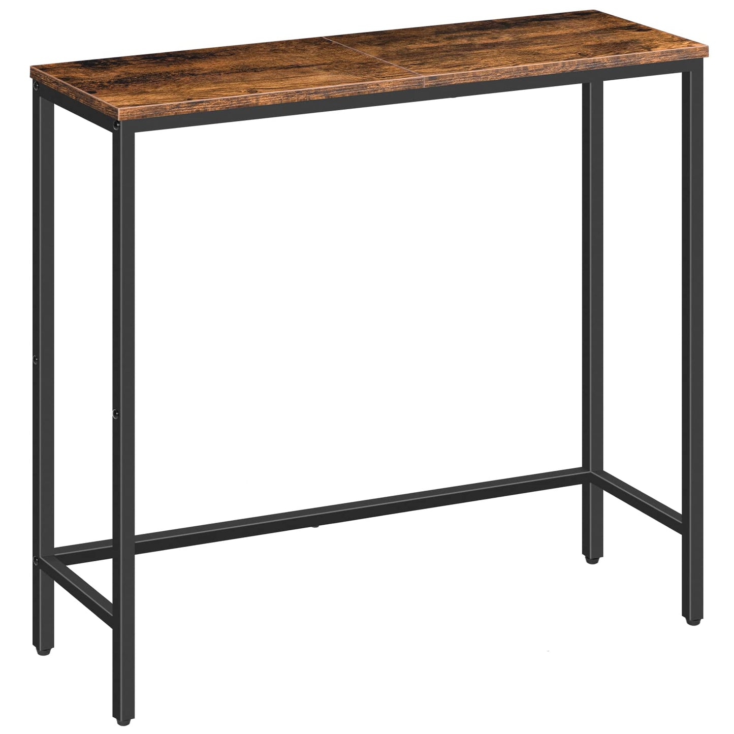 HOOBRO Narrow Console Table, 29.5" Small Entryway Table, Thin Sofa Table, Side Table, Display Table, for Hallway, Bedroom, Living Room, Foyer, Rustic Brown and Black BF75XG01 - The One Stop Deals