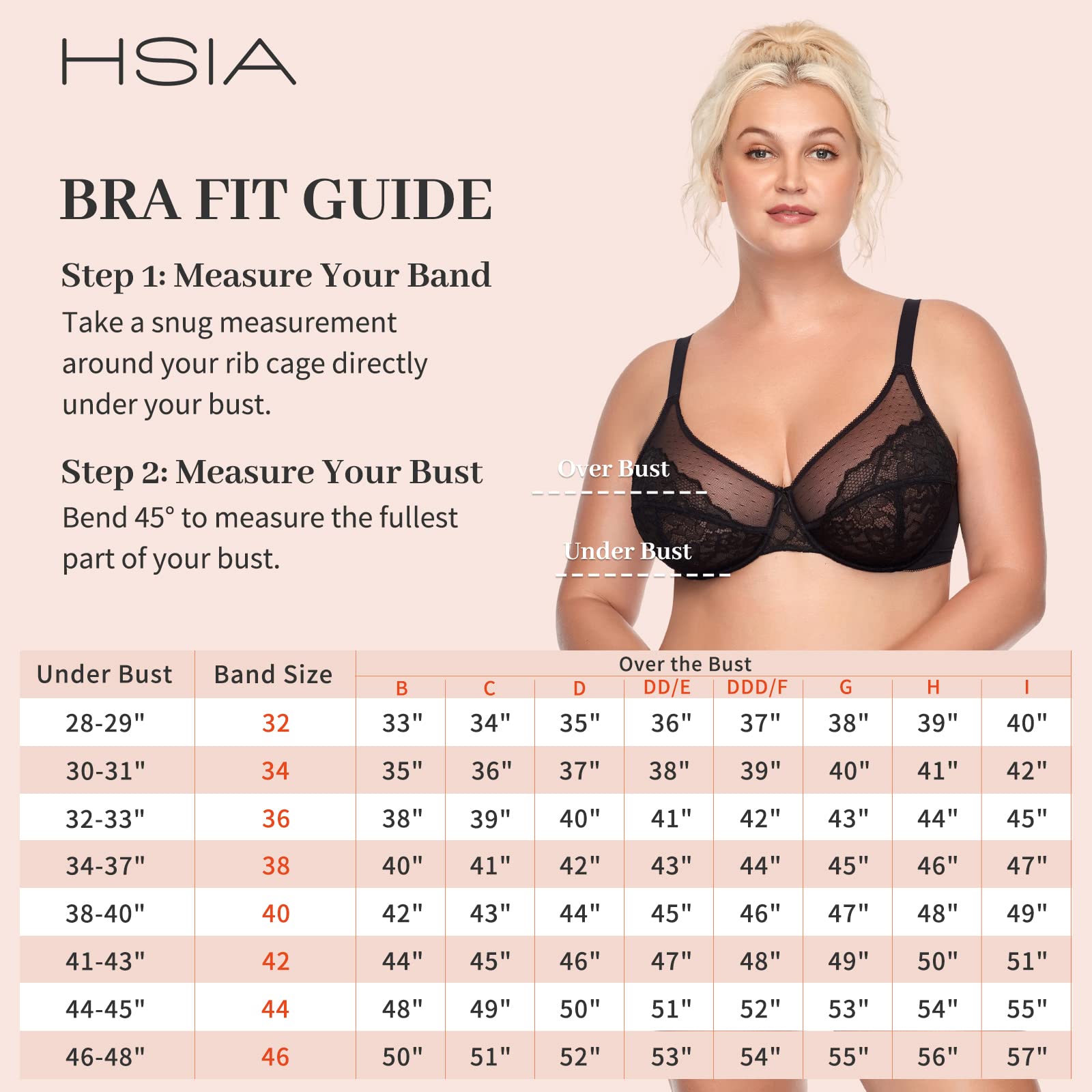 HSIA Minimizer Bras for Women Full Coverage Underwire Bras Plus Size,Lifting Lace Bra for Heavy Breast 38DD Black - The One Stop Deals