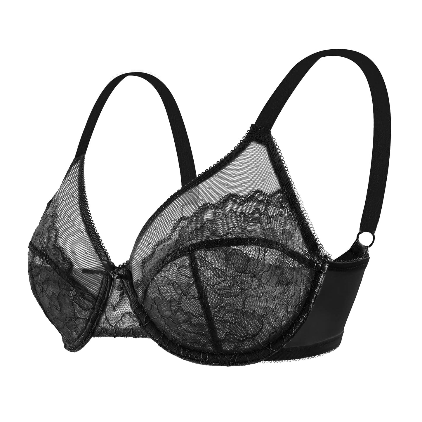 HSIA Minimizer Bras for Women Full Coverage Underwire Bras Plus Size,Lifting Lace Bra for Heavy Breast 38DD Black - The One Stop Deals