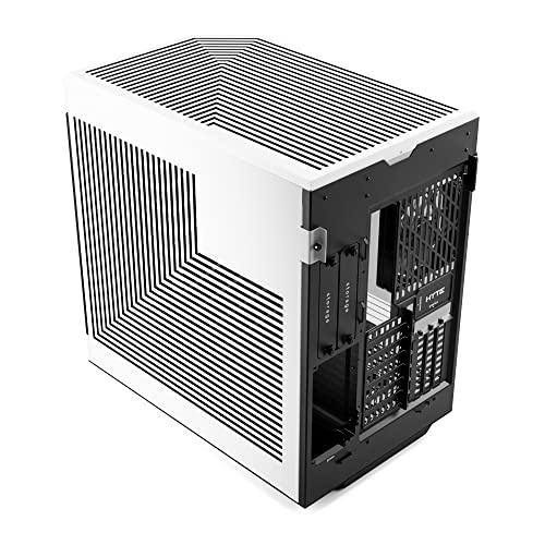 HYTE Y60 Modern Aesthetic Dual Chamber Panoramic Tempered Glass Mid - Tower ATX Computer Gaming Case with PCIE 4.0 Riser Cable Included, White (CS - HYTE - Y60 - BW) - The One Stop Deals